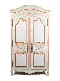 A Louis XV Style Painted Armoire