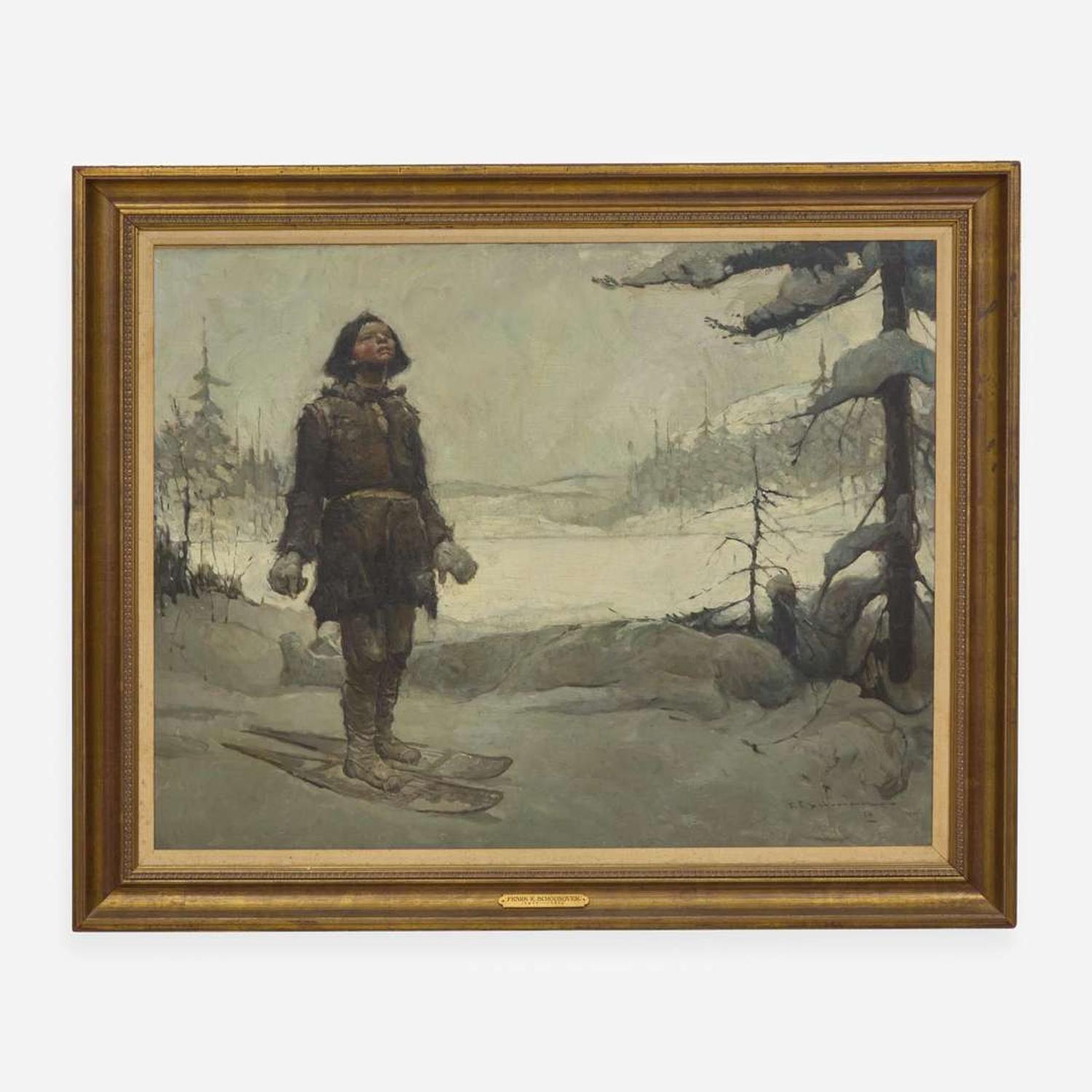 Frank Earle Schoonover (American, 1877-1972) The Man from the North (Kesinamis is Dead. My Mother is Dead!)