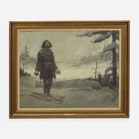 Frank Earle Schoonover (American, 1877-1972) The Man from the North (Kesinamis is Dead. My Mother is Dead!)