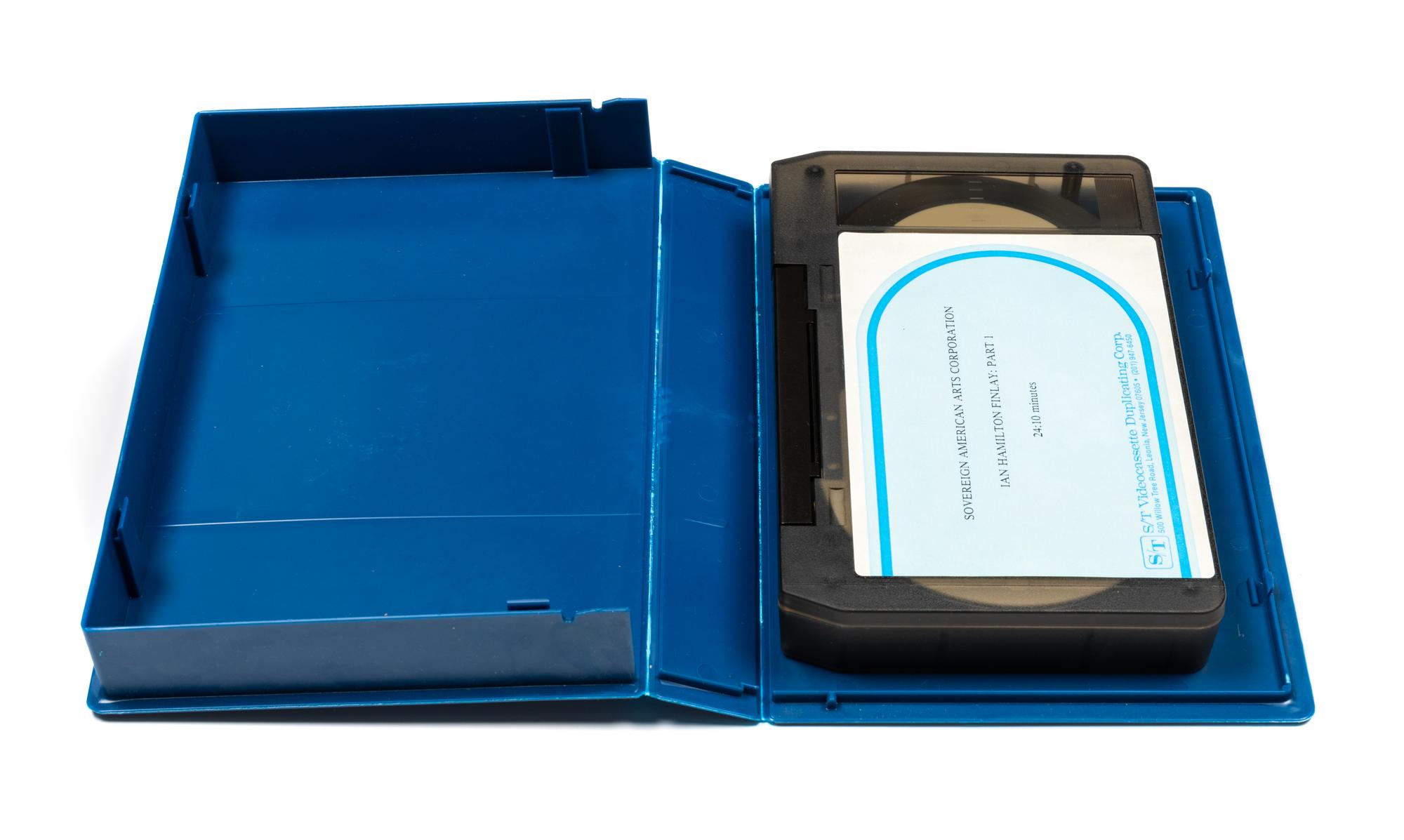Ian Hamilton Finlay, (Scottish, 1925-2006), Taschenbuch der Panzer, 1981 together with Ian Hamilton Finlay: Part 1 videocassette