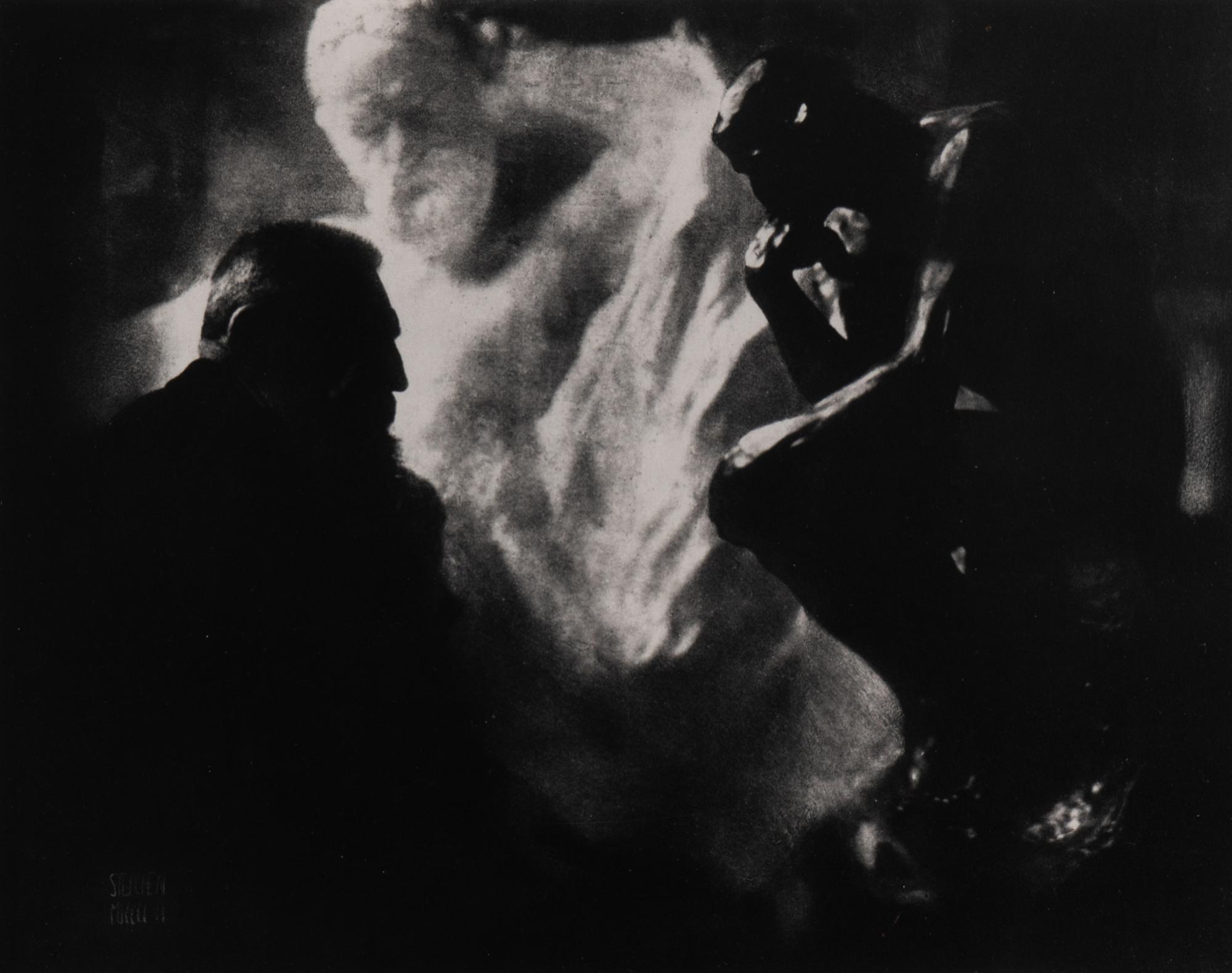 Rodin "Le Penseur" ("Thinker,") Paris , 1902