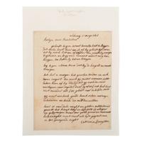 [African Americana] Livingston, Catrina. Autograph Letter, signed, on the Sale of Two Enslaved African Americans
