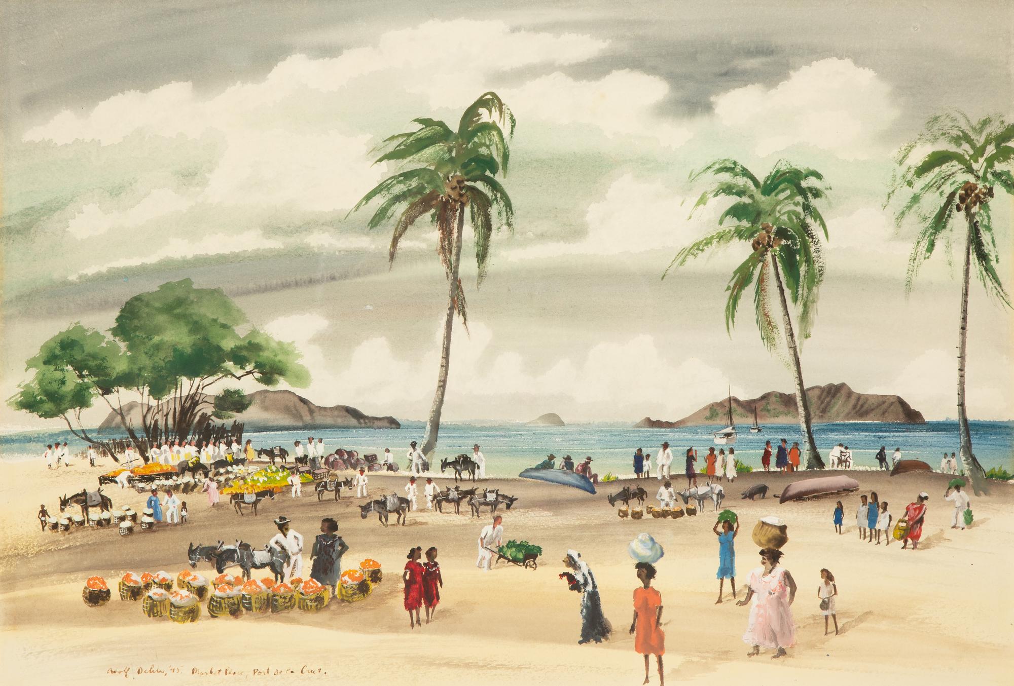 Market Place, Port de la Cruz, 1945