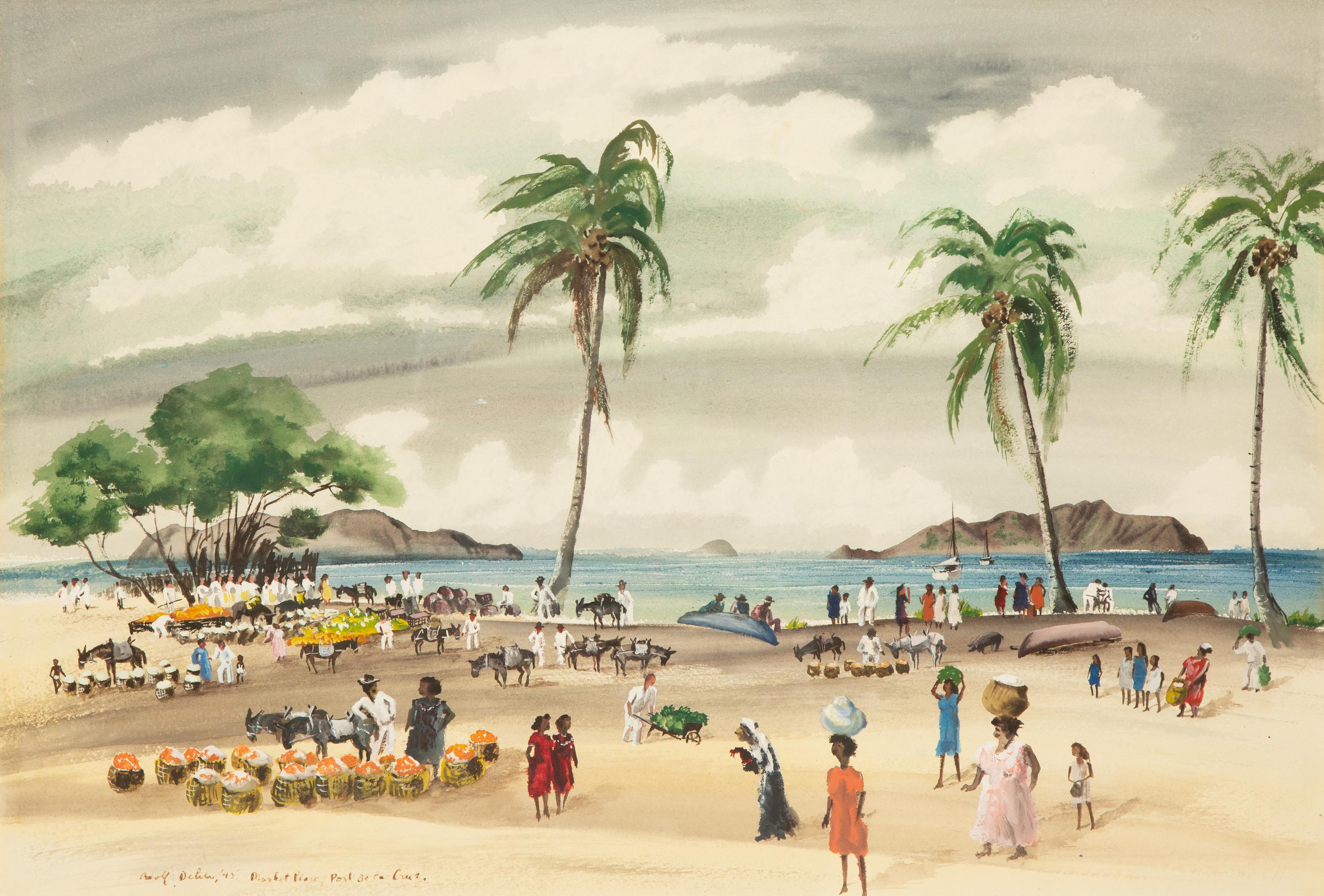 Market Place, Port de la Cruz, 1945