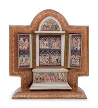 A Capodimonte Porcelain Altar Triptych