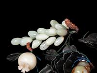 25 Chinese Jade and Hardstone Models of Fruits