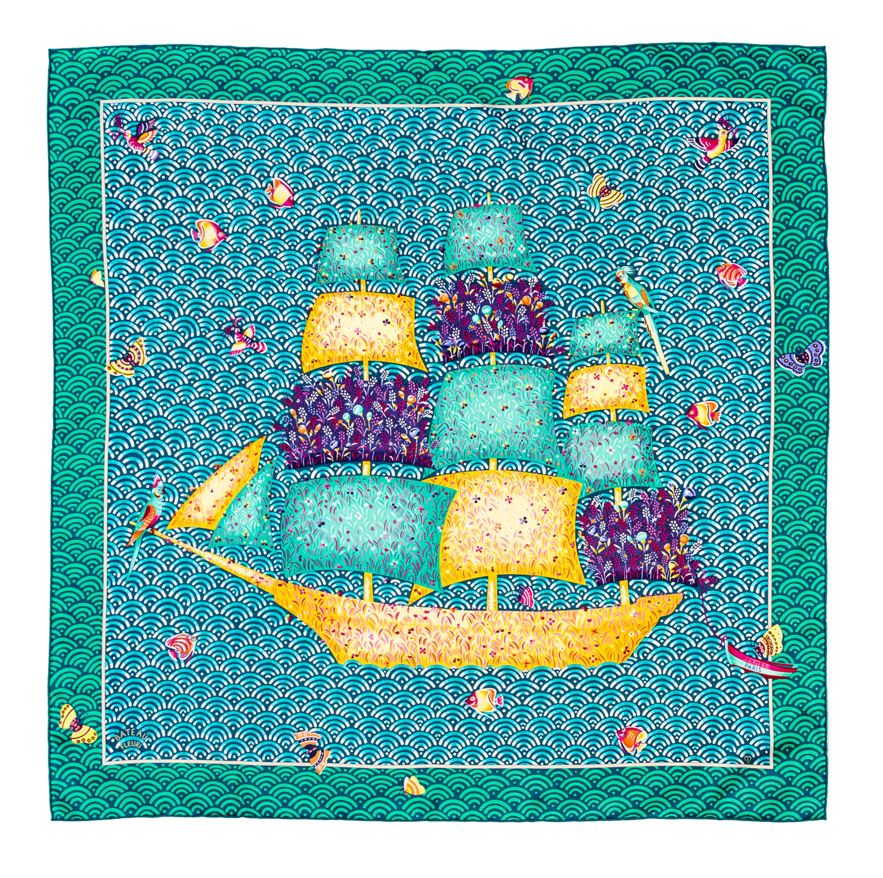 An Hermes 90cm Silk Scarf, 36" x 36".