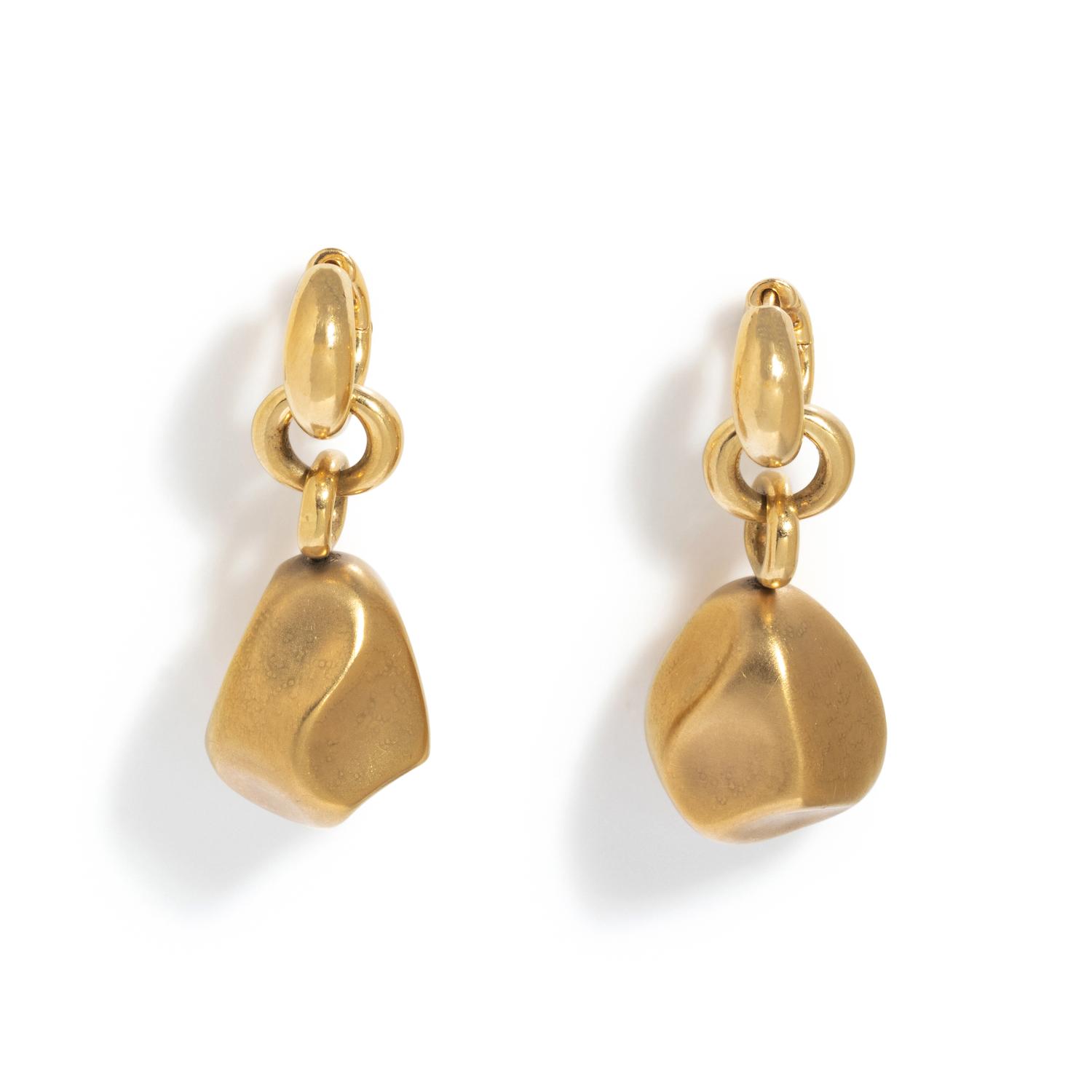 POMELLATO, YELLOW GOLD EARRINGS