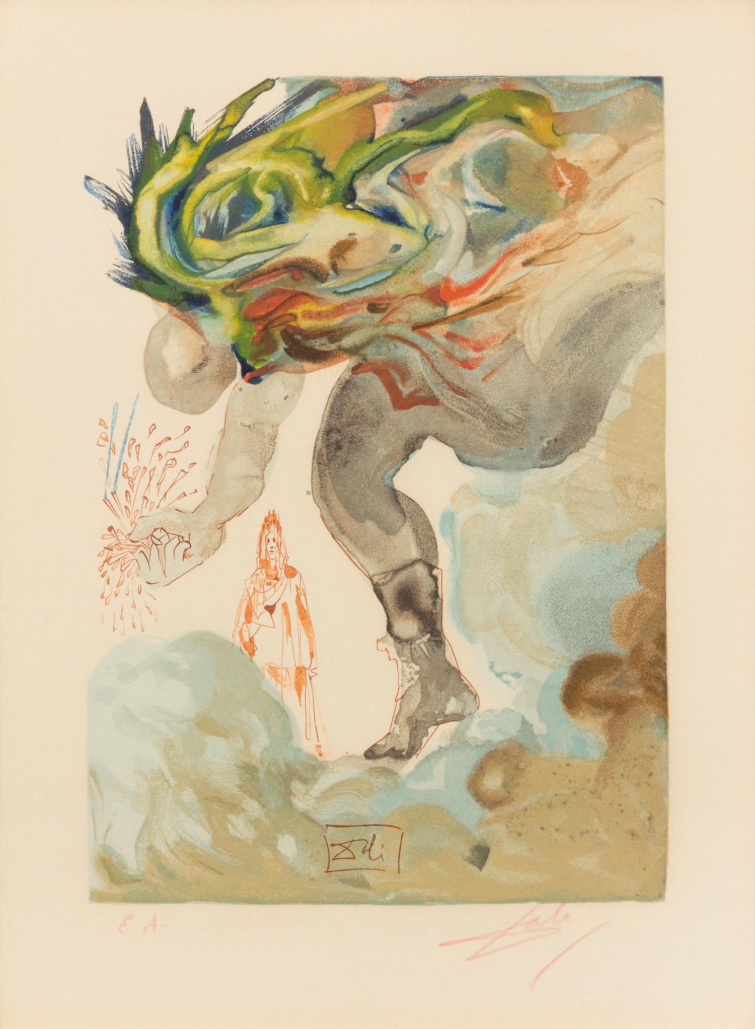 Salvador Dali, (Spanish, 1904-1989), Hell Canto 24 (from The Divine Comedy)