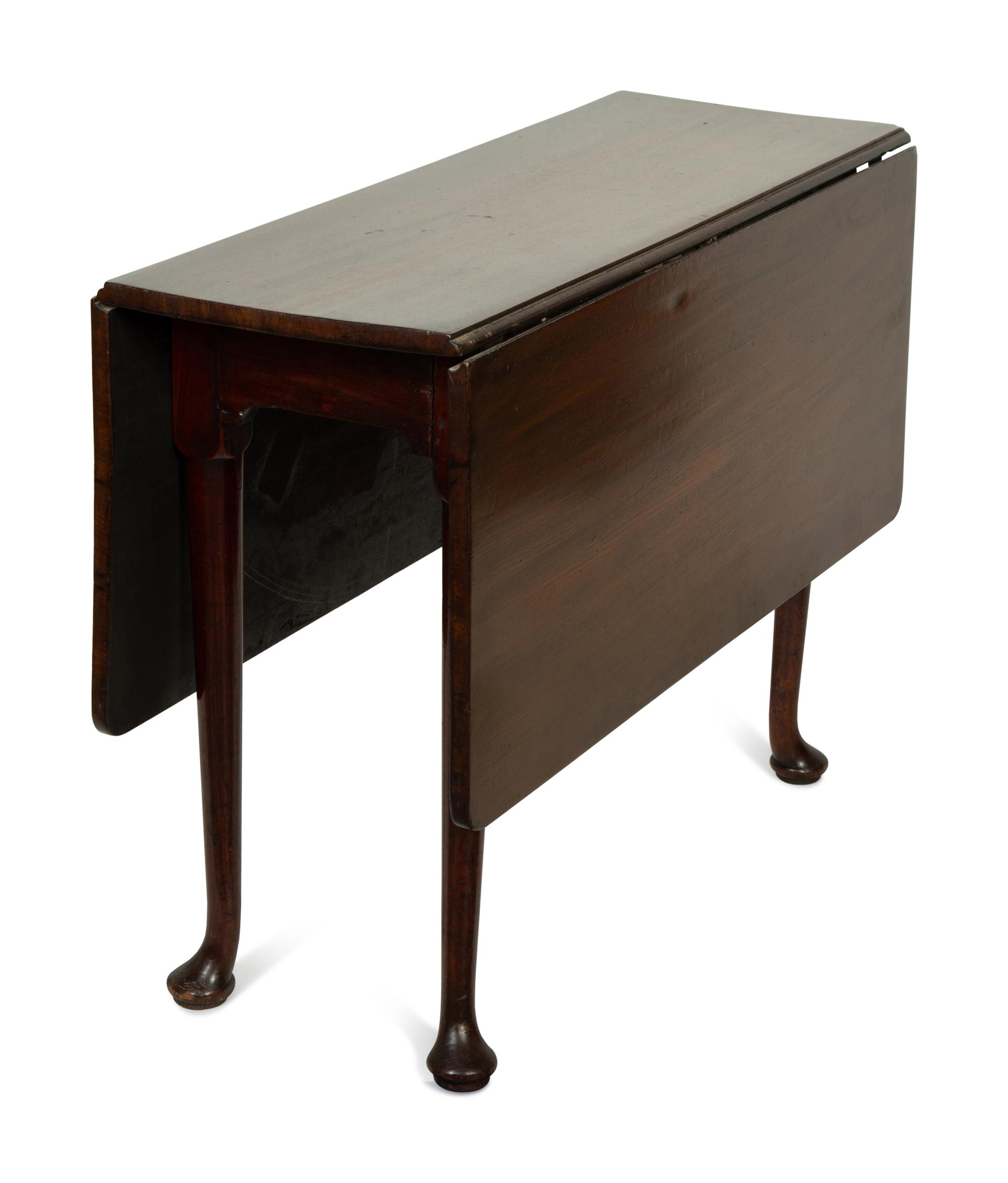 A Queen Anne Mahogany Drop-Leaf Table