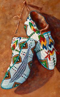 Two Works: Cheyenne Booties and Beaded Moccasins