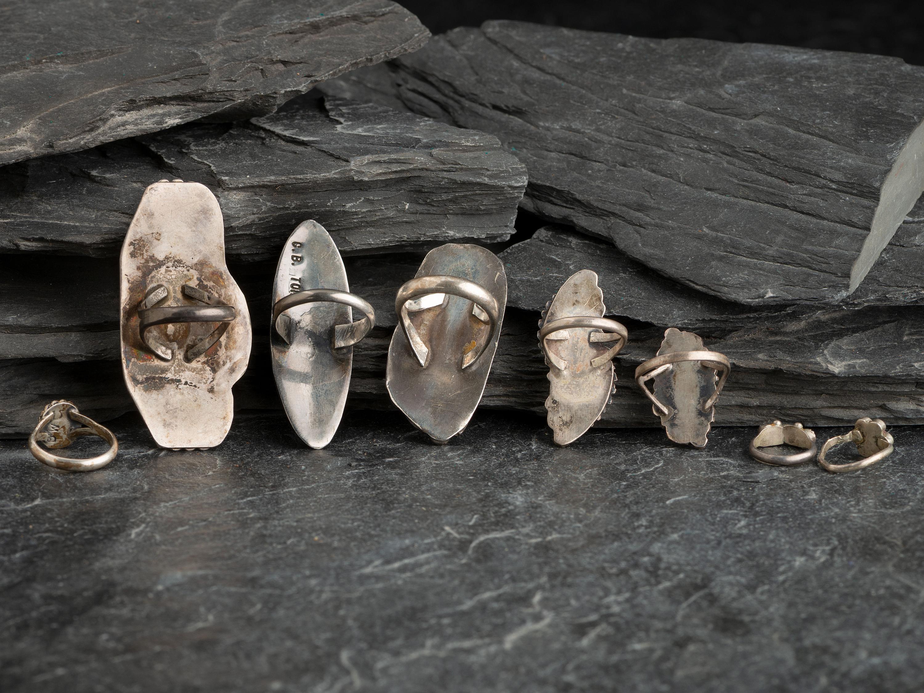 Assortment of Navajo Silver Rings