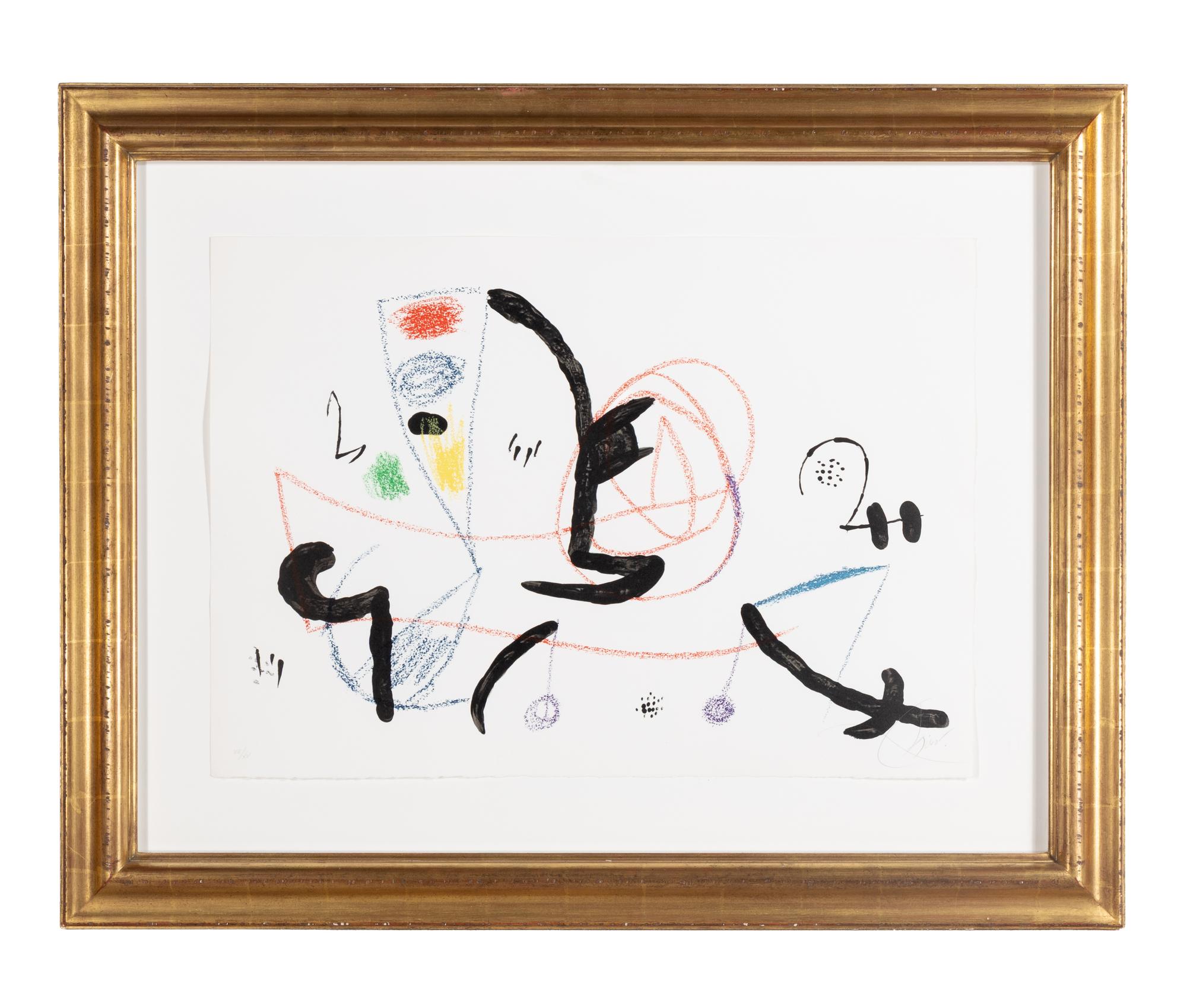 Joan Miró (Spanish, 1893-1983) — Maravillas con Variaciones Acrósticas en El Jardín de Miró: one plat e , 1975
