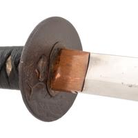 Japanese Katana Signed "Tanemitsu" with Daruma Kashira