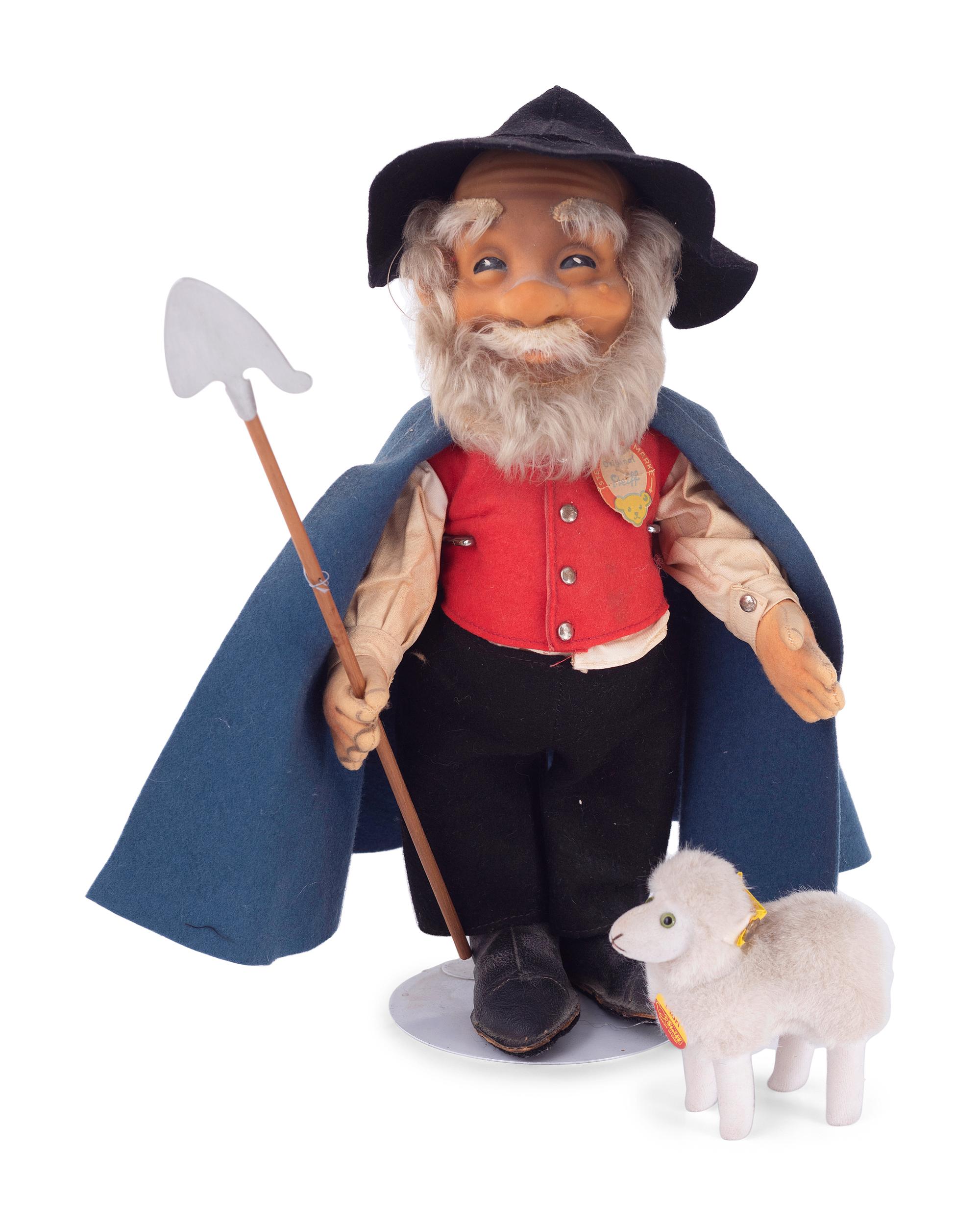 A Group of Vintage Toys, Including Steiff Dolls