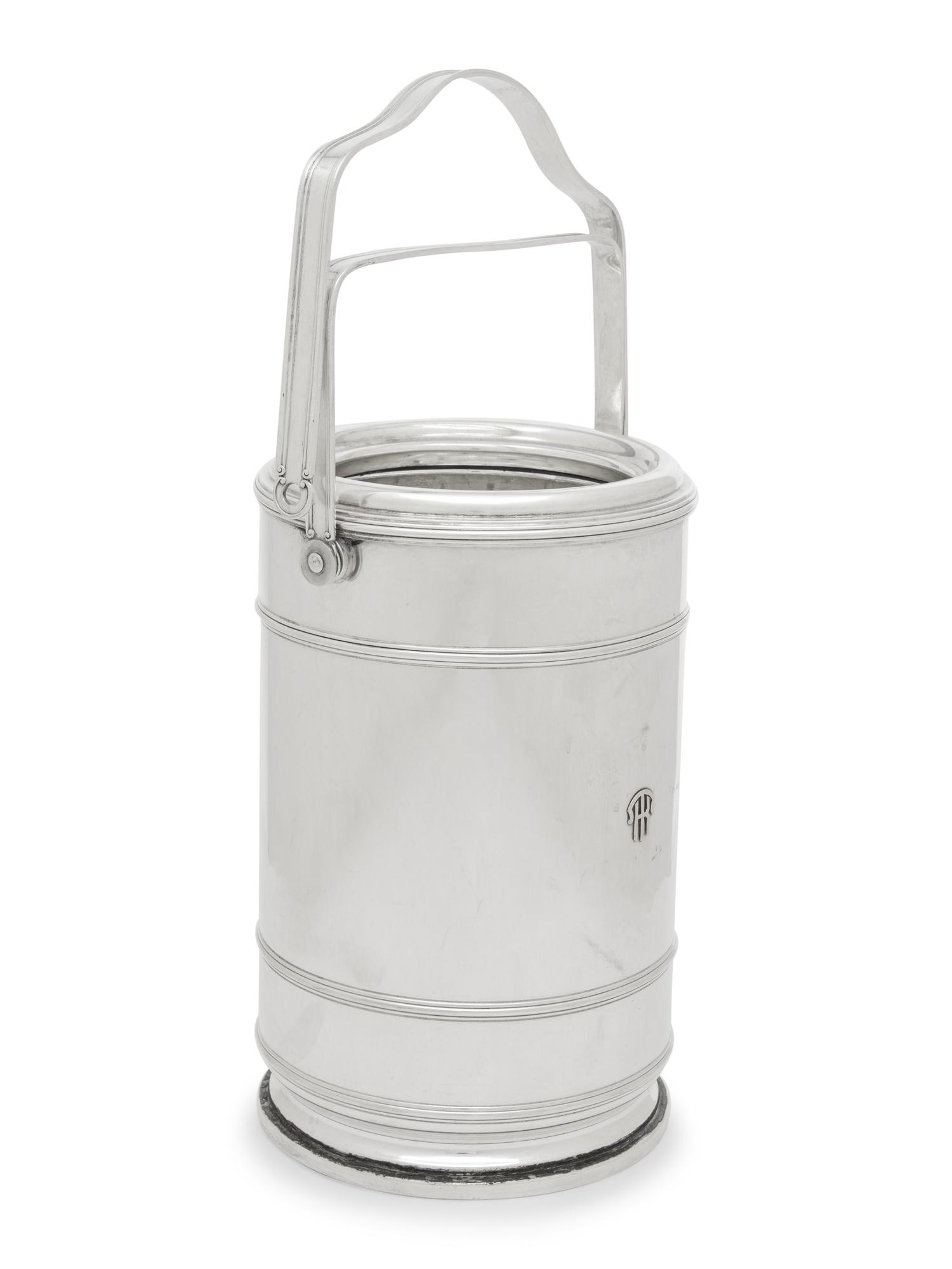 A Cartier Art Deco Silver Wine Cooler