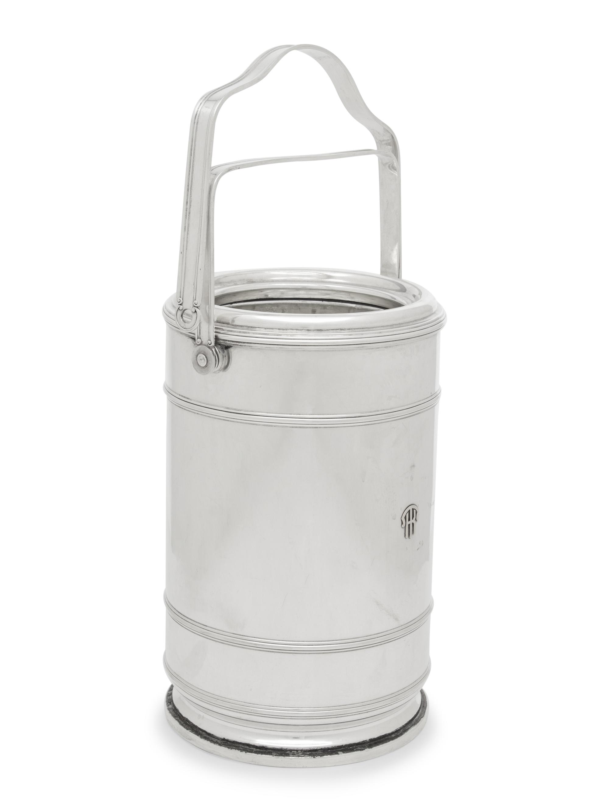 A Cartier Art Deco Silver Wine Cooler