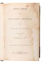 [CIVIL WAR - MAINE]. A group of War-era Adjutant Reports for the State of Maine, comprising: