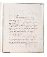 [ENGINEERING] -- [CIVIL WAR]. Group of 3 letterpress copybooks containing ca 1885-1895 correspondence of US Army officer and engineer Orlando Metcalf Poe (1832-1895).
