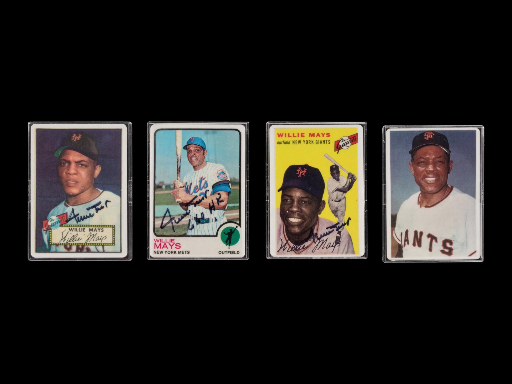 A Willie Mays Signature Series Set of Signed Autograph Baseball Cards,
