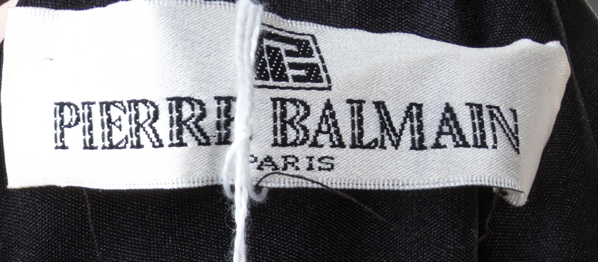A Balmain Black Sleeveless Dress,