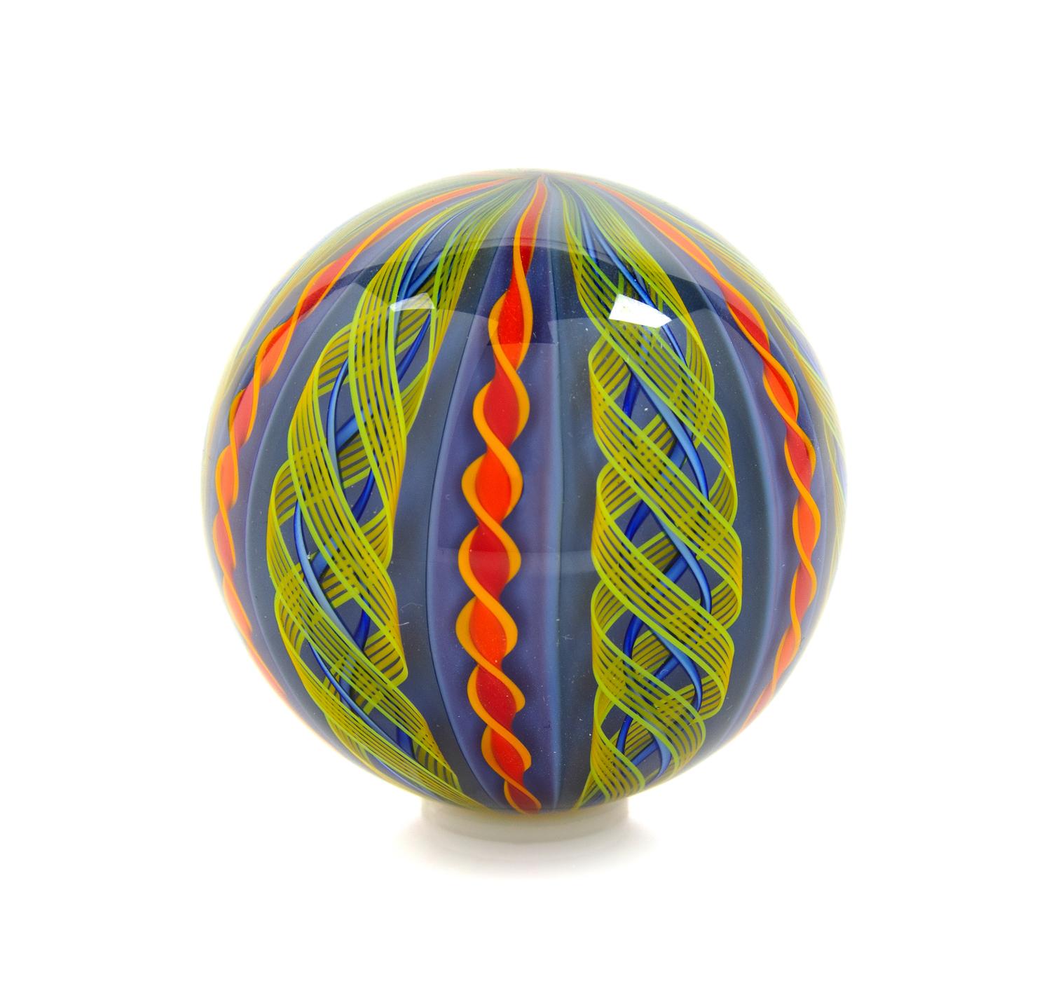 Mark Matthews, (American, b. 1948), Large Art Glass Marble