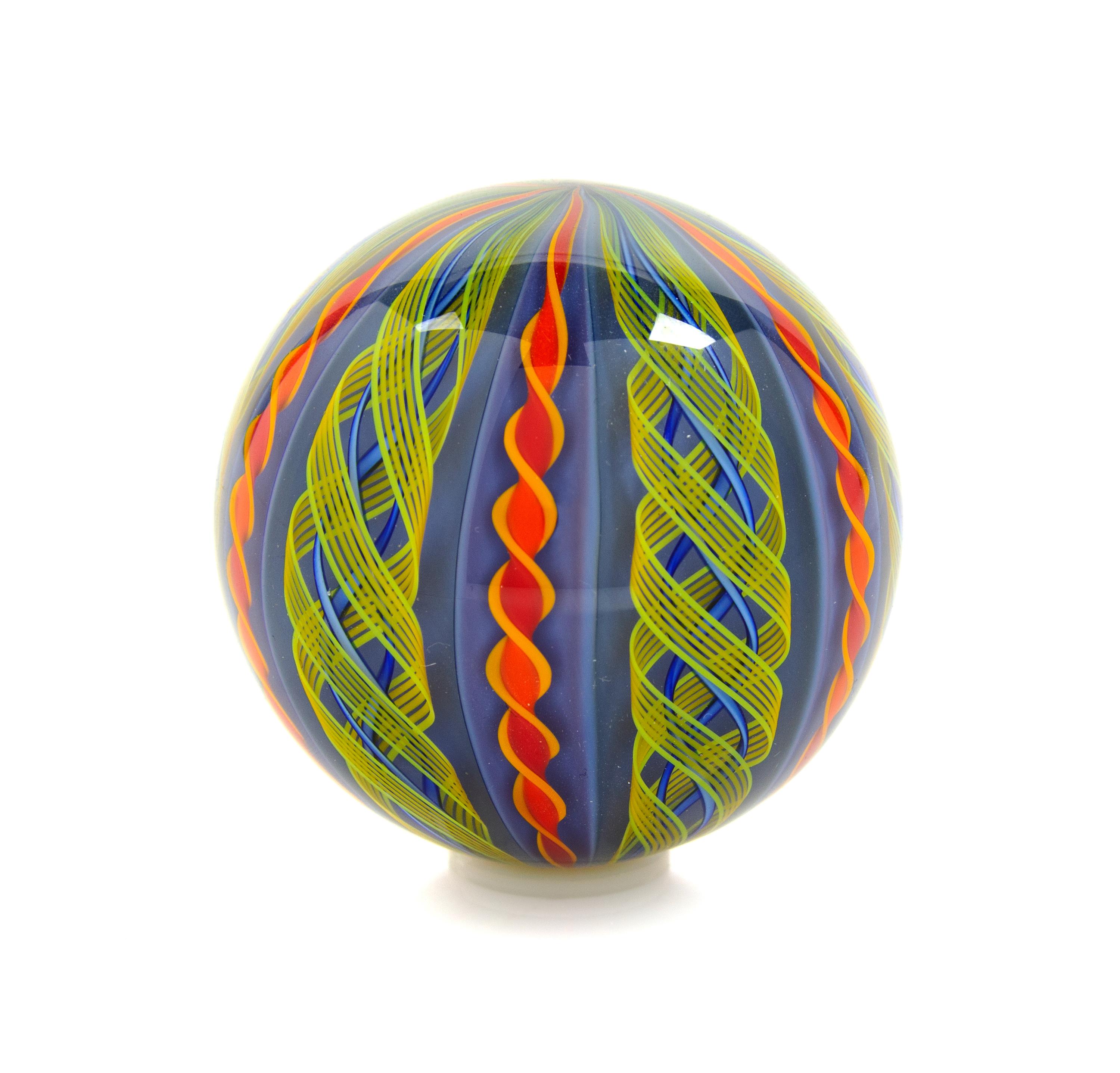 Mark Matthews, (American, b. 1948), Large Art Glass Marble