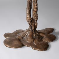 Sculptural cast table