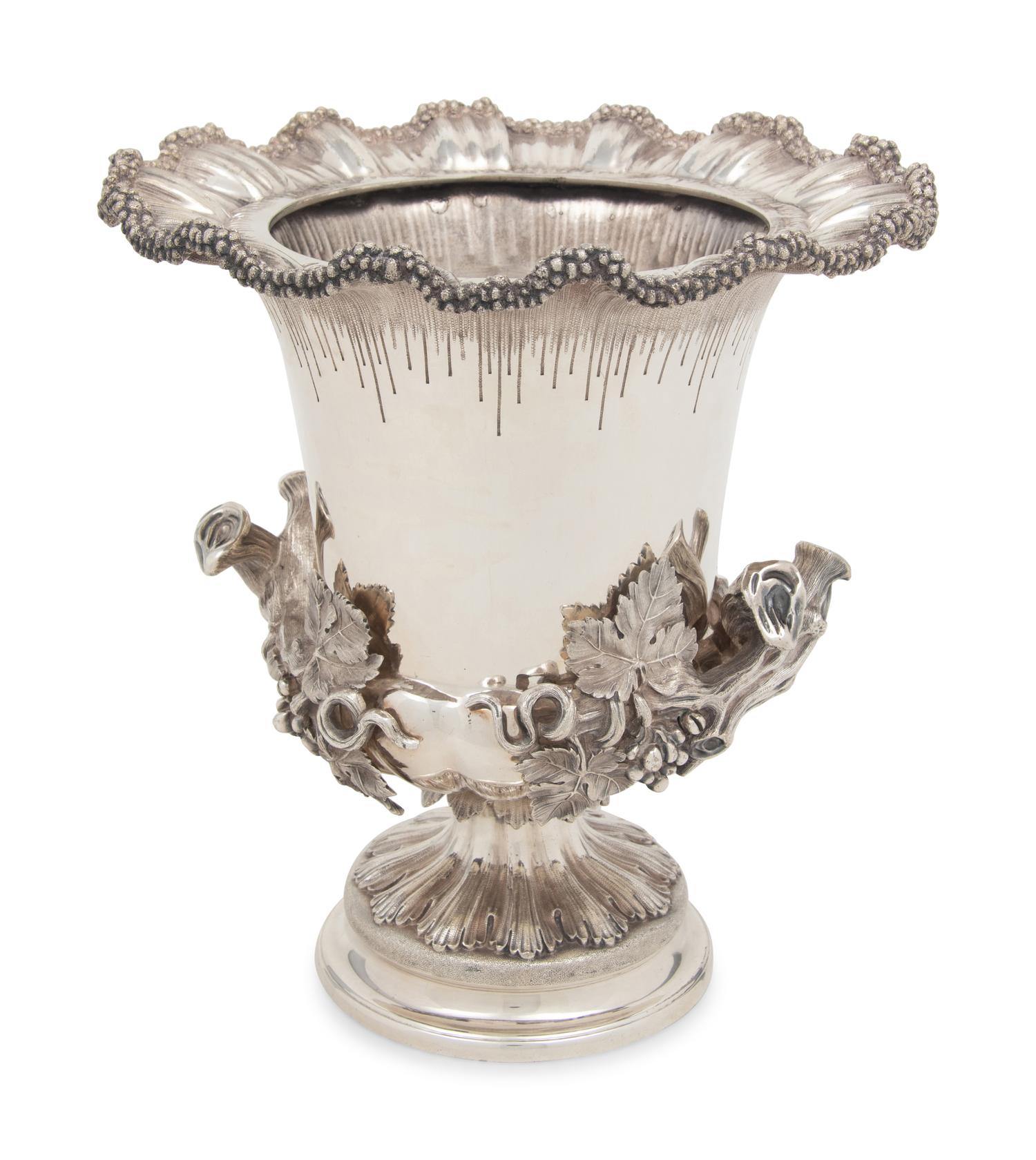 An English Silver-Plate Wine Cooler