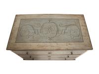 A North European Painted Chest of Drawers