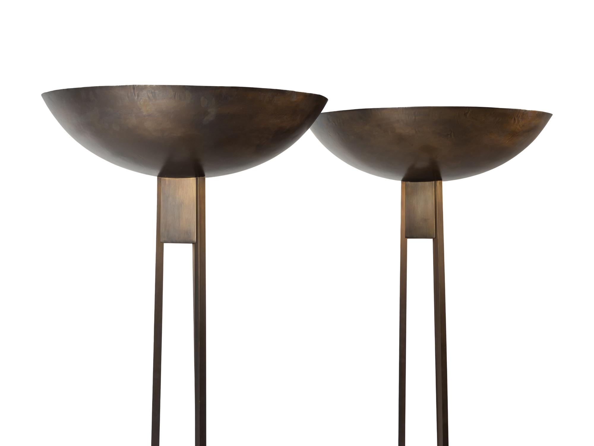 A Pair of Blackman Cruz Olympian Torchères