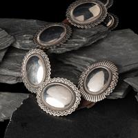 Cippy CrazyHorse (Diné, b. 1946) — Sterling Silver Concha Belt