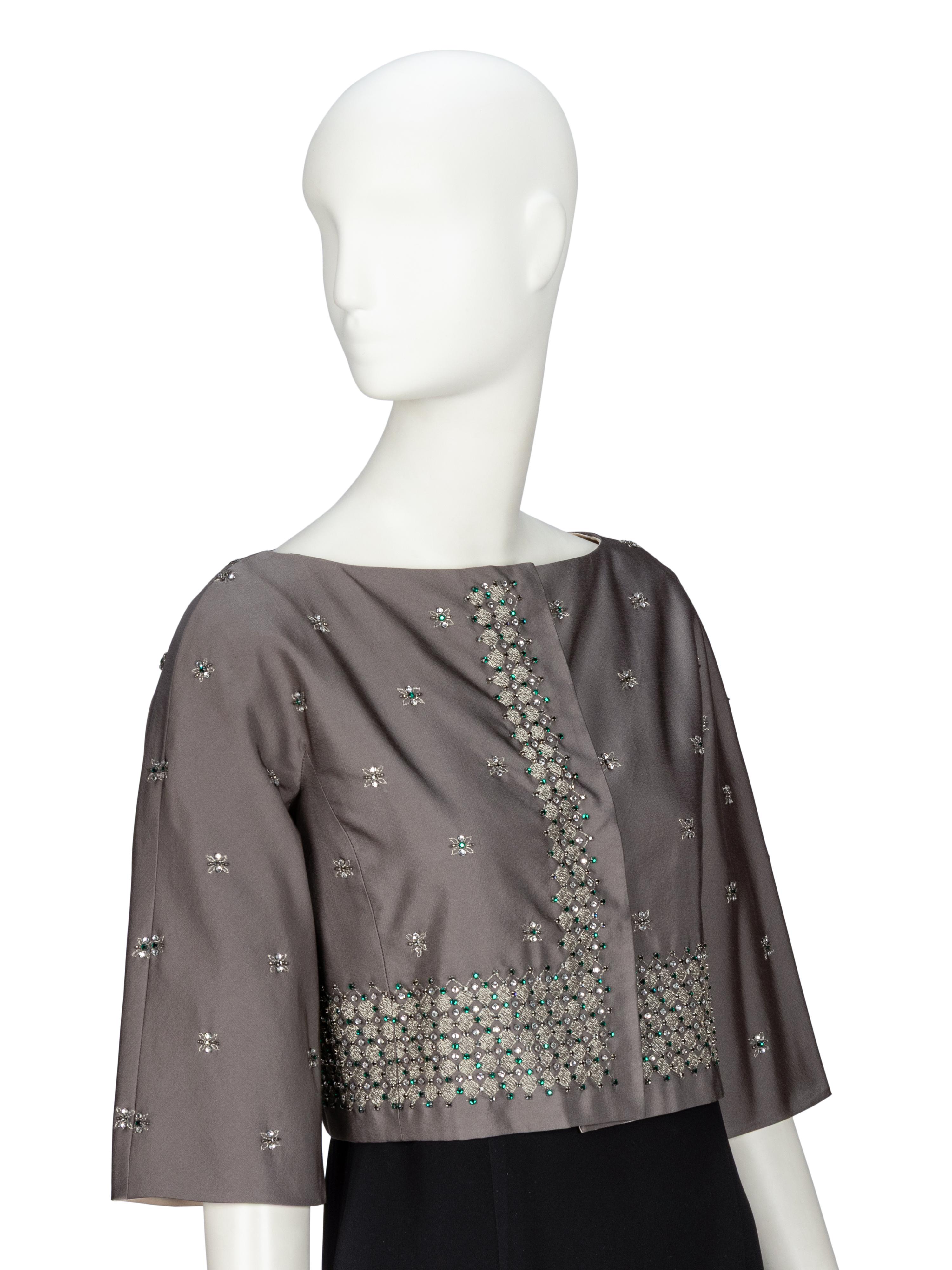 Prada, Embellished Silk Jacket