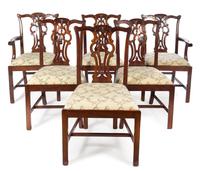 A Baker Dining Room Suite Height of table 29 x width 86 inches. — SECOND HALF 20TH CENTURY