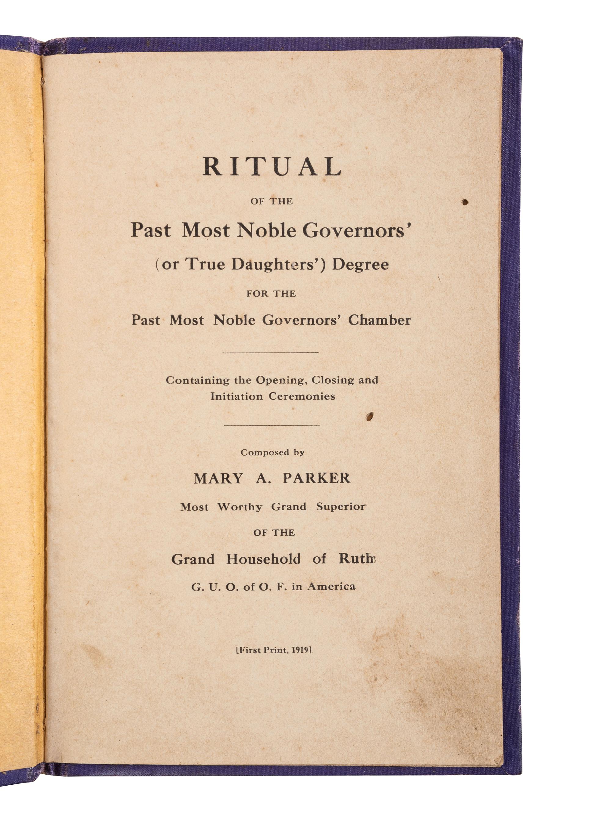 [WOMEN]. A group of 3 booklets related to women's organizations including the National Association of Colored Women.