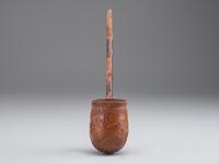 [CIVIL WAR]. Folk art carved pipe identified to Orren Clark Richards, 3rd Massachusetts Light Artillery.