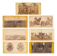 [CIVIL WAR]. A group of 20 stereoviews of the 7th New York State Militia.
