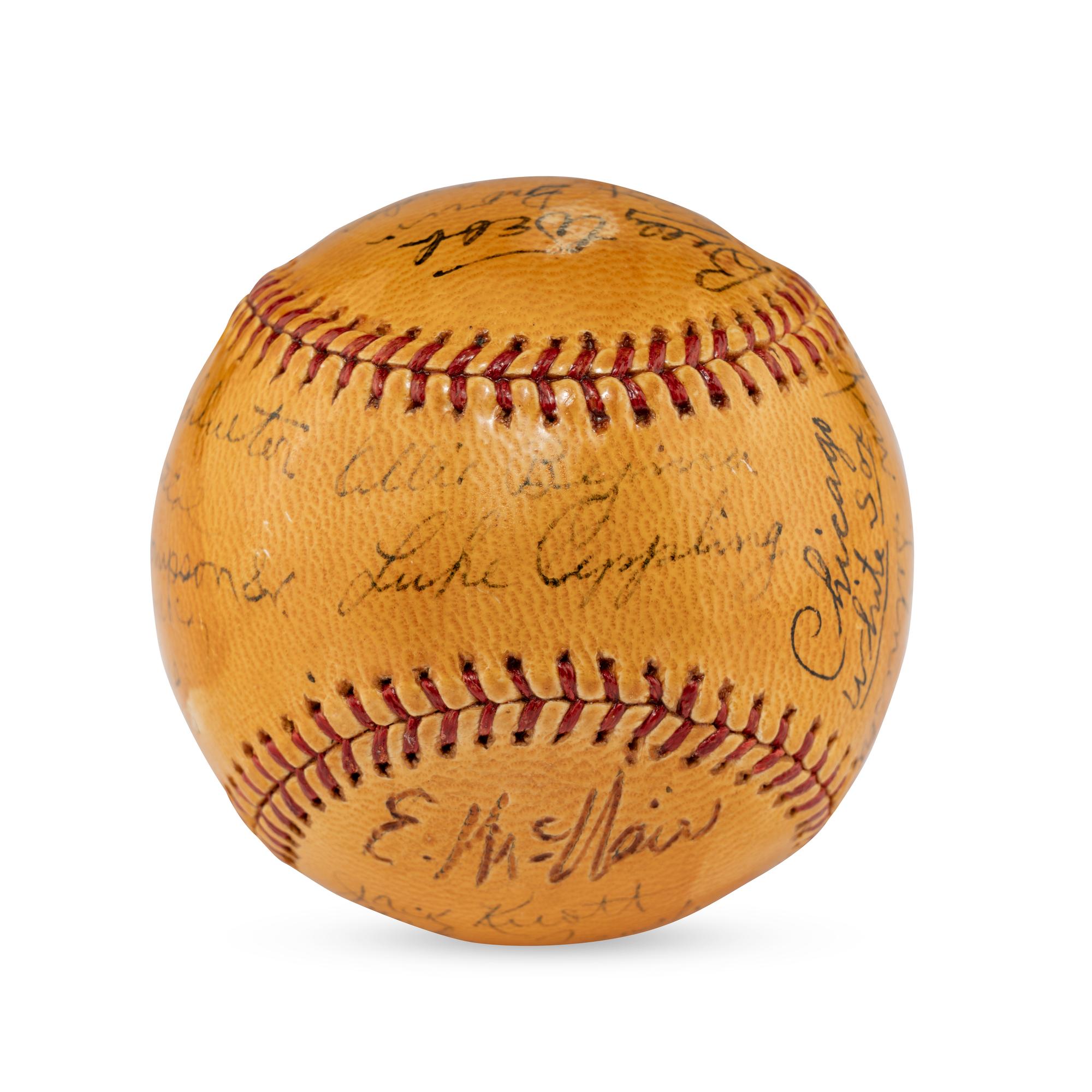 A 1939 Chicago White Sox Team Signed Autograph Baseball,