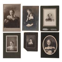 [EARLY PHOTOGRAPHY - PORTRAITURE]. A group of portraits of women, comprising: