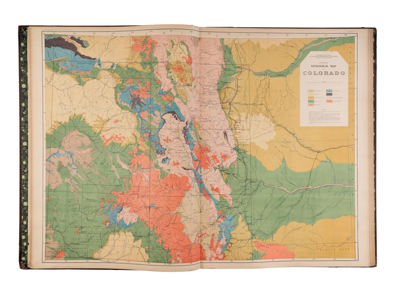 HAYDEN, Ferdinand Vandeveer (1829-1887). United States Geological and Geographical Survey of the Territories... Washington, D.C.: Government Printing Office, 1871-1883.