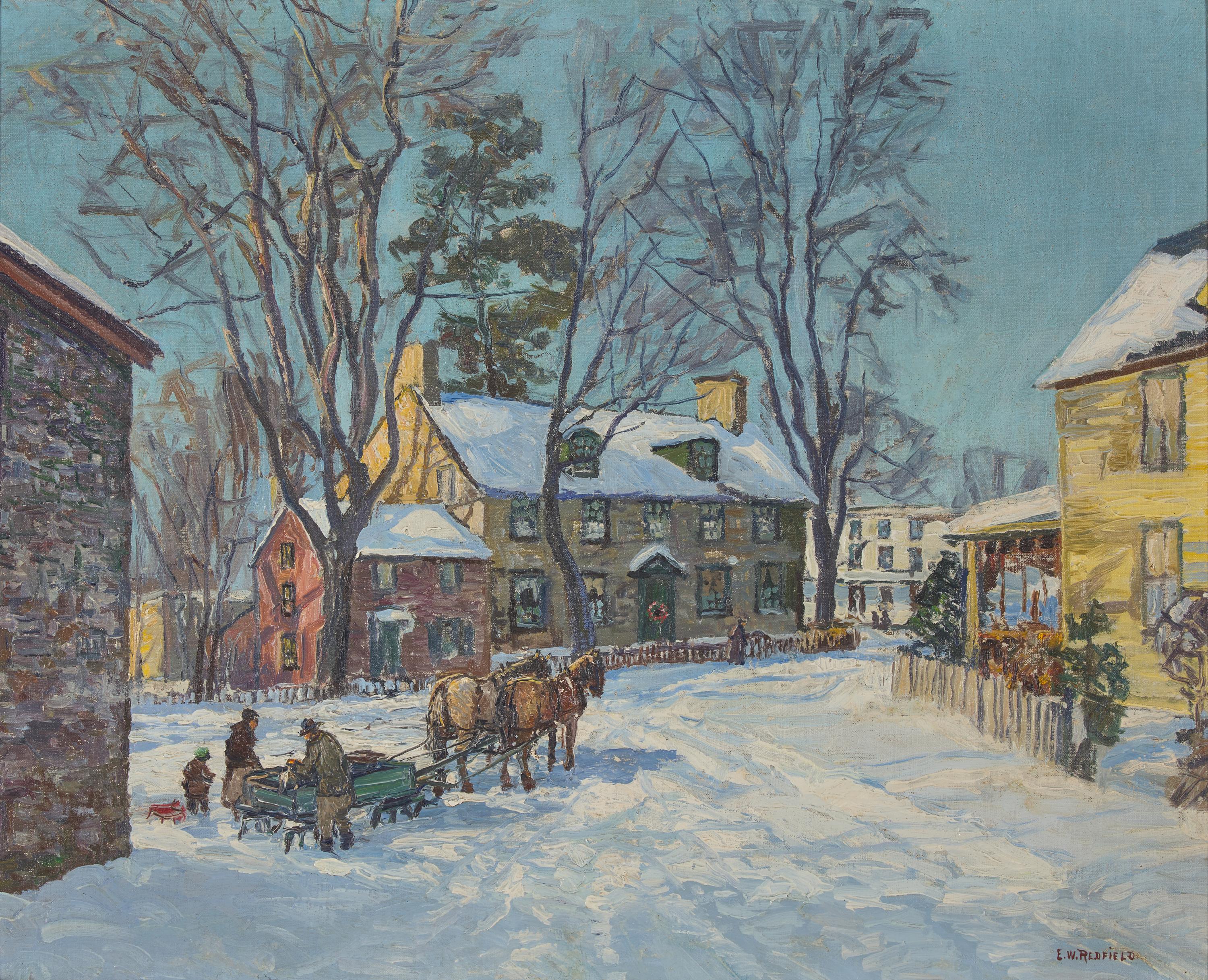 Edward Willis Redfield (American, 1869-1965) — Winter in New Hope
