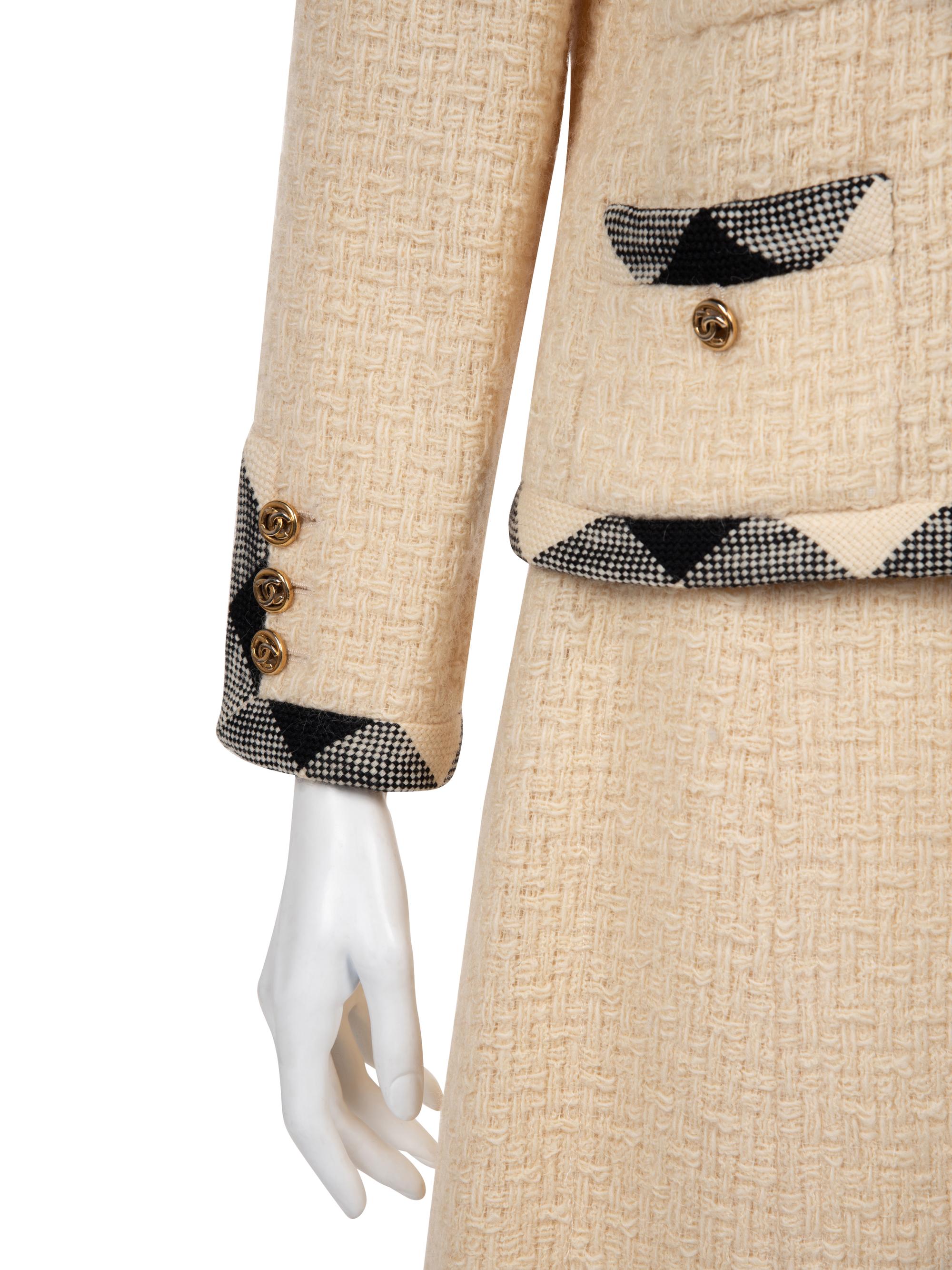 Chanel Tweed Two-Piece Skirt Suit, 1980-90s
