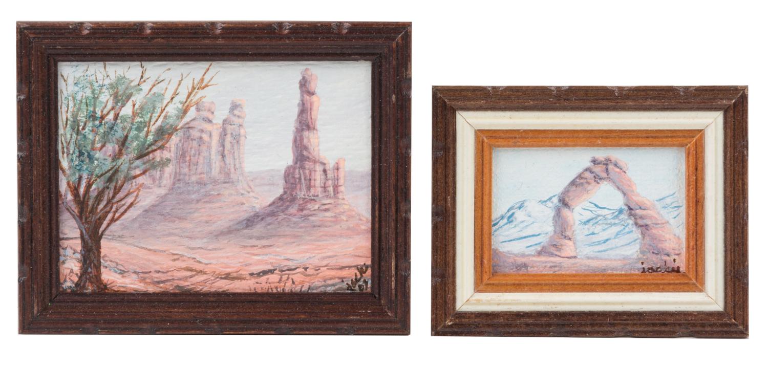 Jackie Steele, (20th Century), Mountain Landscapes (two works)