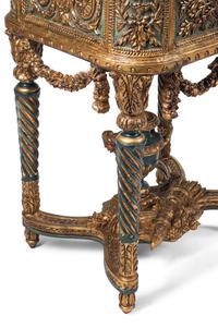 A Pair of Italian Neoclassical Style Painted and Parcel-Gilt Jardinières