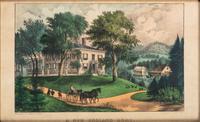 Two Currier & Ives Hand-Colored Lithographs