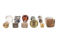 Six Continental Agate and Rock Crystal Seals