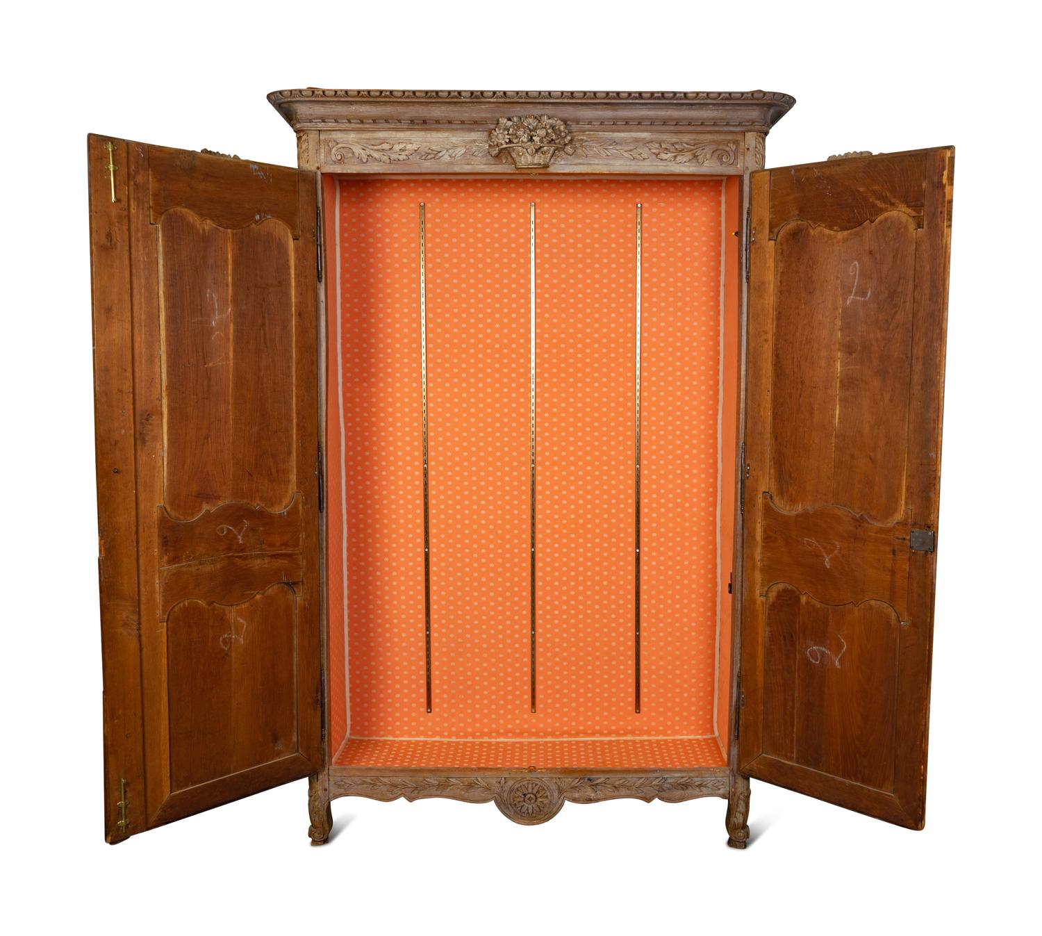 A Louis XVI Cerused Oak Armoire