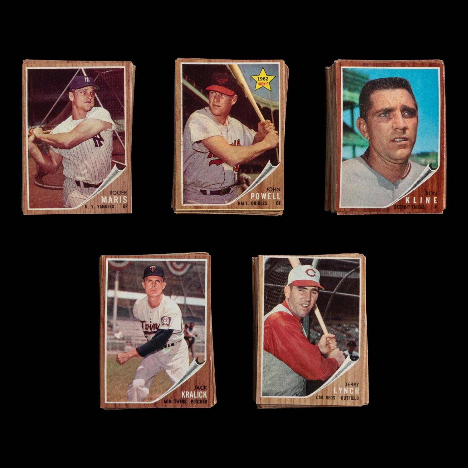 A Near Set of 1962 Topps Baseball Cards With Variations (536/598) from The Collection of David Eisenhower