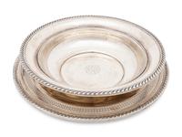 Three Gorham Silver Monogrammed Dishes
