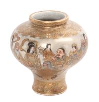A Japanese Satsuma Vase Height 6 inches.